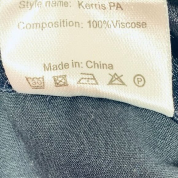 - Part Two satin  (Kerris) Jogger Pants in dark navy size 36 Satin Pants - Picture 14 of 14